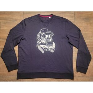 Robert‎ Graham Men's Black Astronaut Knit Skull Long Sleeve Shirt Size 2XL XXL